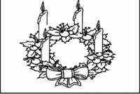 advent wreath coloring pages