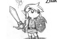 toon link coloring pages