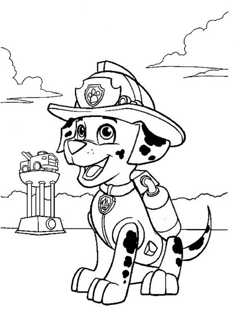 Marshall Head Coloring Page - Free Printable Coloring Pages for Kids