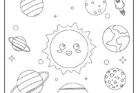 8 planets coloring pages