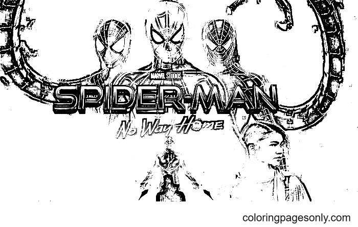 Printable Spider-Man No Way Home Coloring Page - Free Printable