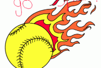 softball coloring page