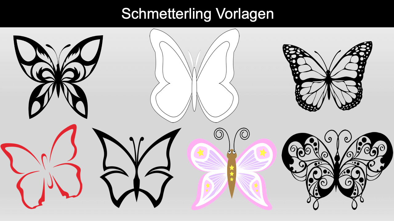 druckvorlagen schmetterling