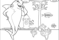 shark tale coloring pages