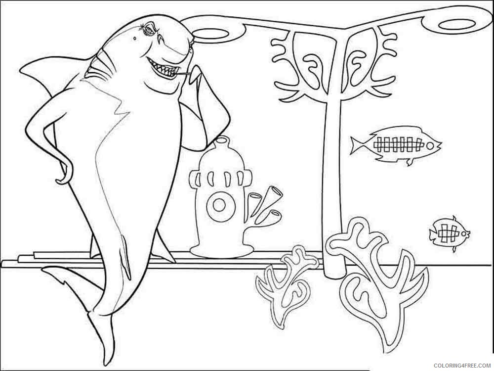 shark tale coloring pages