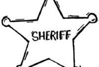 sheriff coloring page