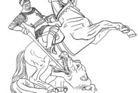 st george coloring page