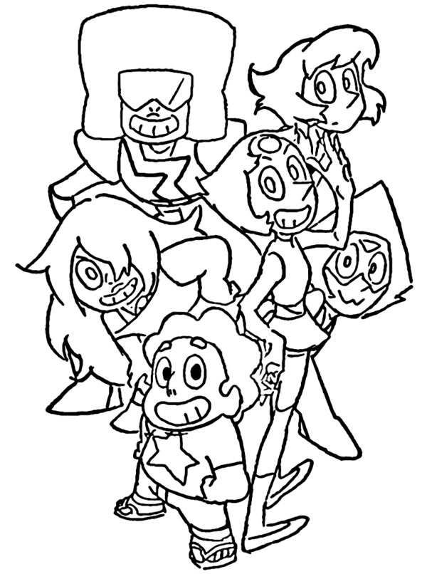 coloring pages steven universe