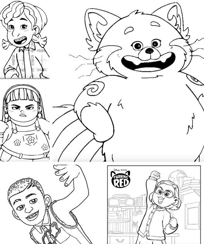 turning red abby coloring pages