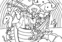 free noah 039 s ark coloring page