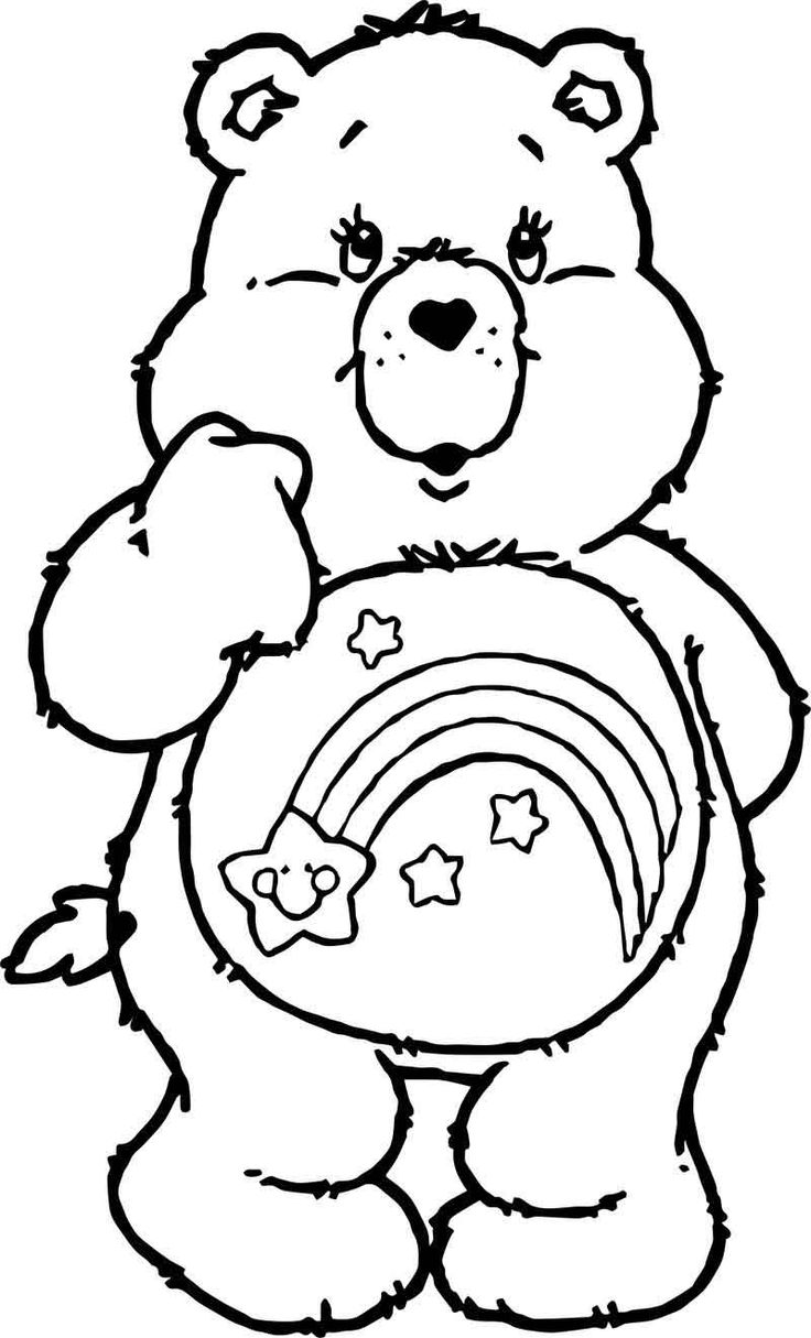 cute care bear coloring pages