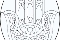 evil eye coloring page