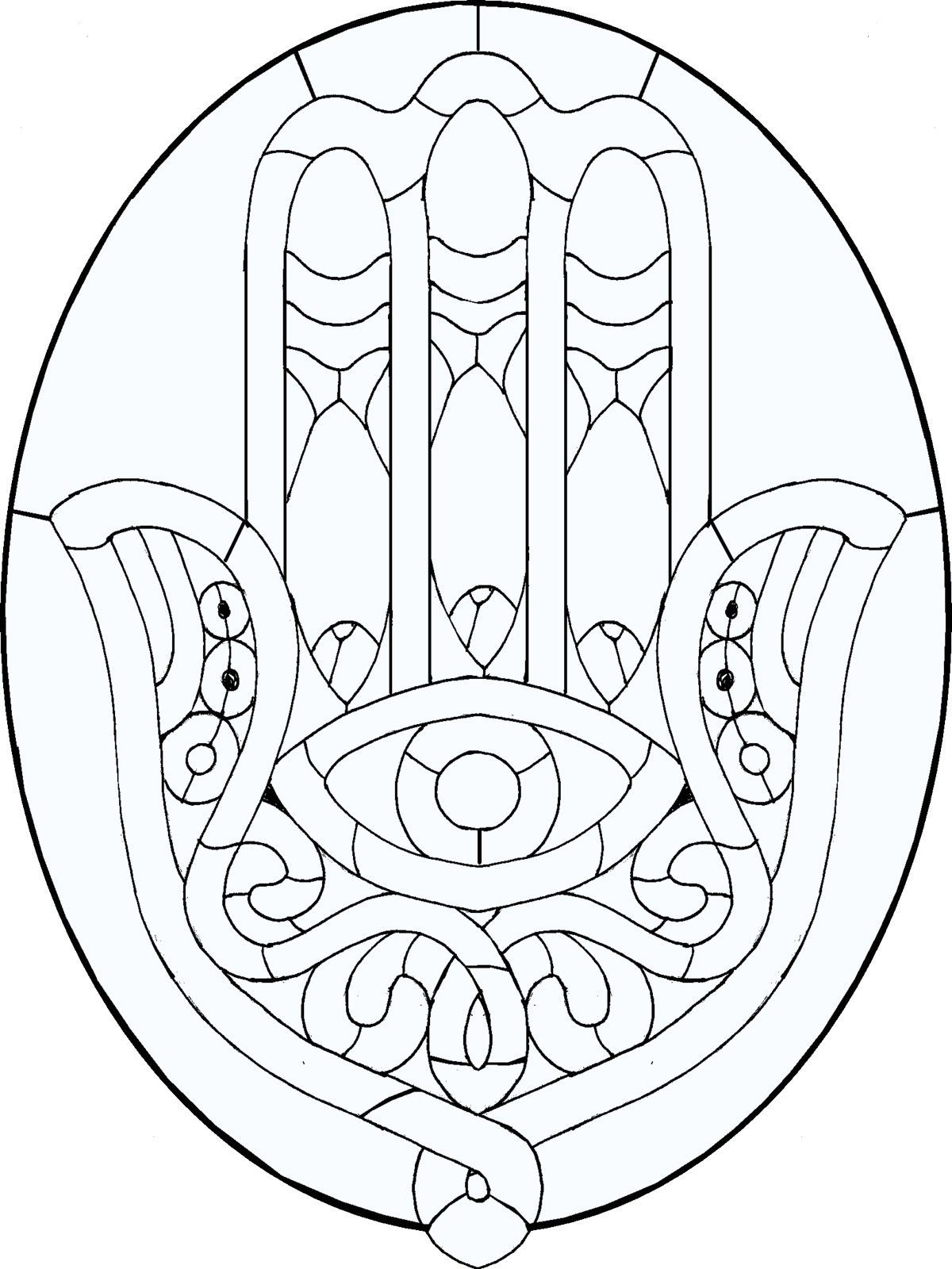 evil eye coloring page