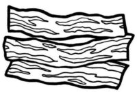 bacon coloring page