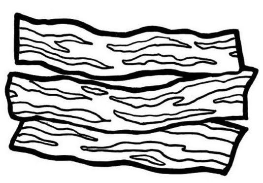 bacon coloring page