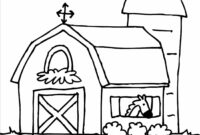 printable barn coloring pages