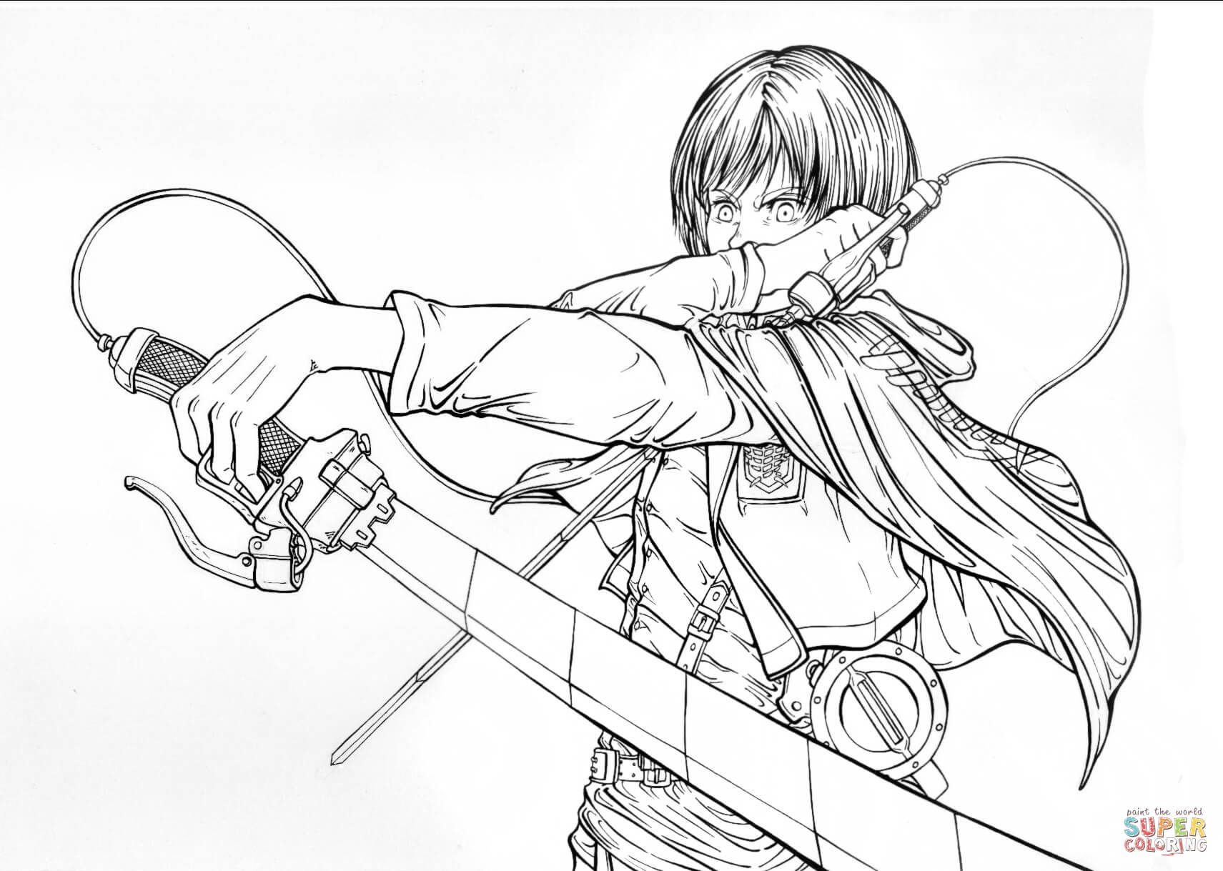 attack on titan coloring pages