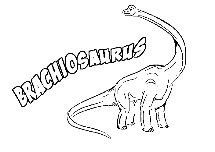 brachiosaurus ausmalbild