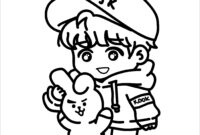 jungkook coloring pages