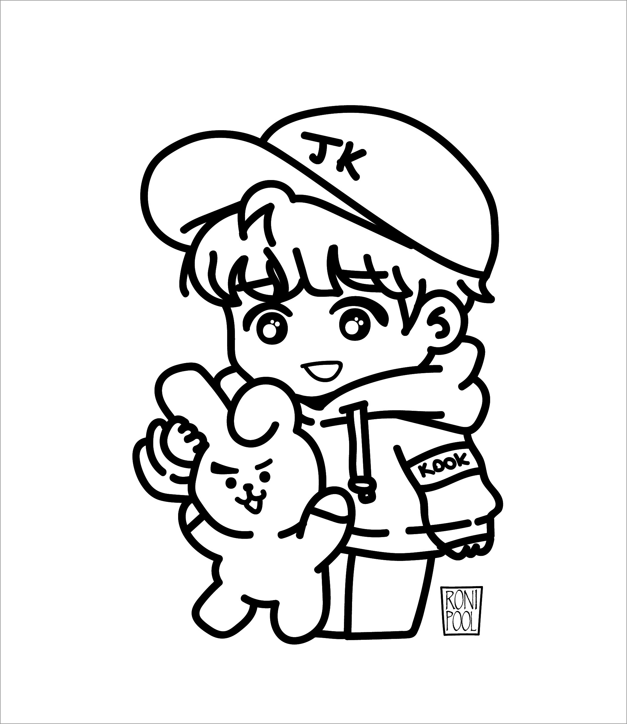 jungkook coloring pages