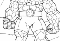 fantastic four coloring pages