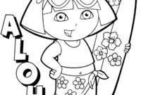 aloha coloring page