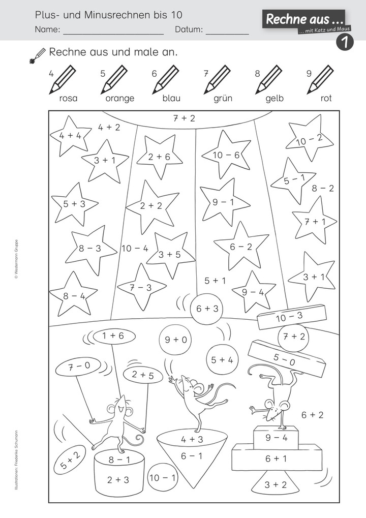 Ausmalbilder für Klasse 1 – Westermann