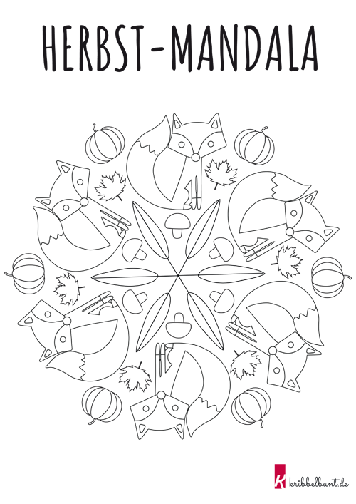 fuchs mandala zum ausdrucken