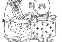 coloring pages grandma