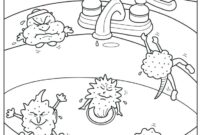 hand washing coloring pages