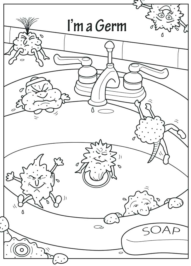 hand washing coloring pages