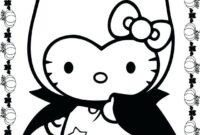 hello kitty summer coloring pages