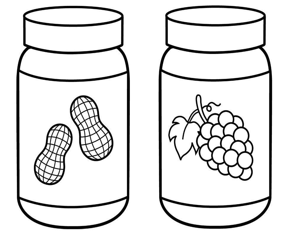 jelly coloring pages