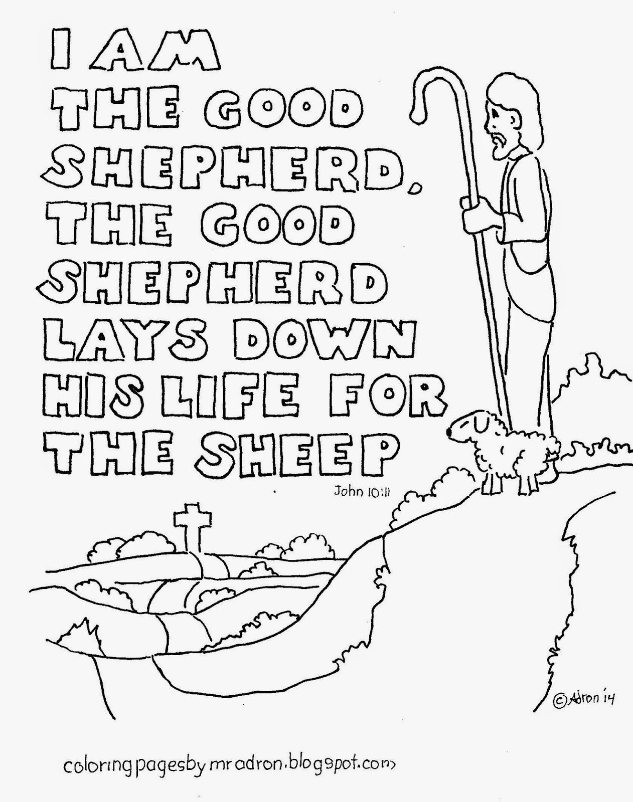 shepherd coloring pages