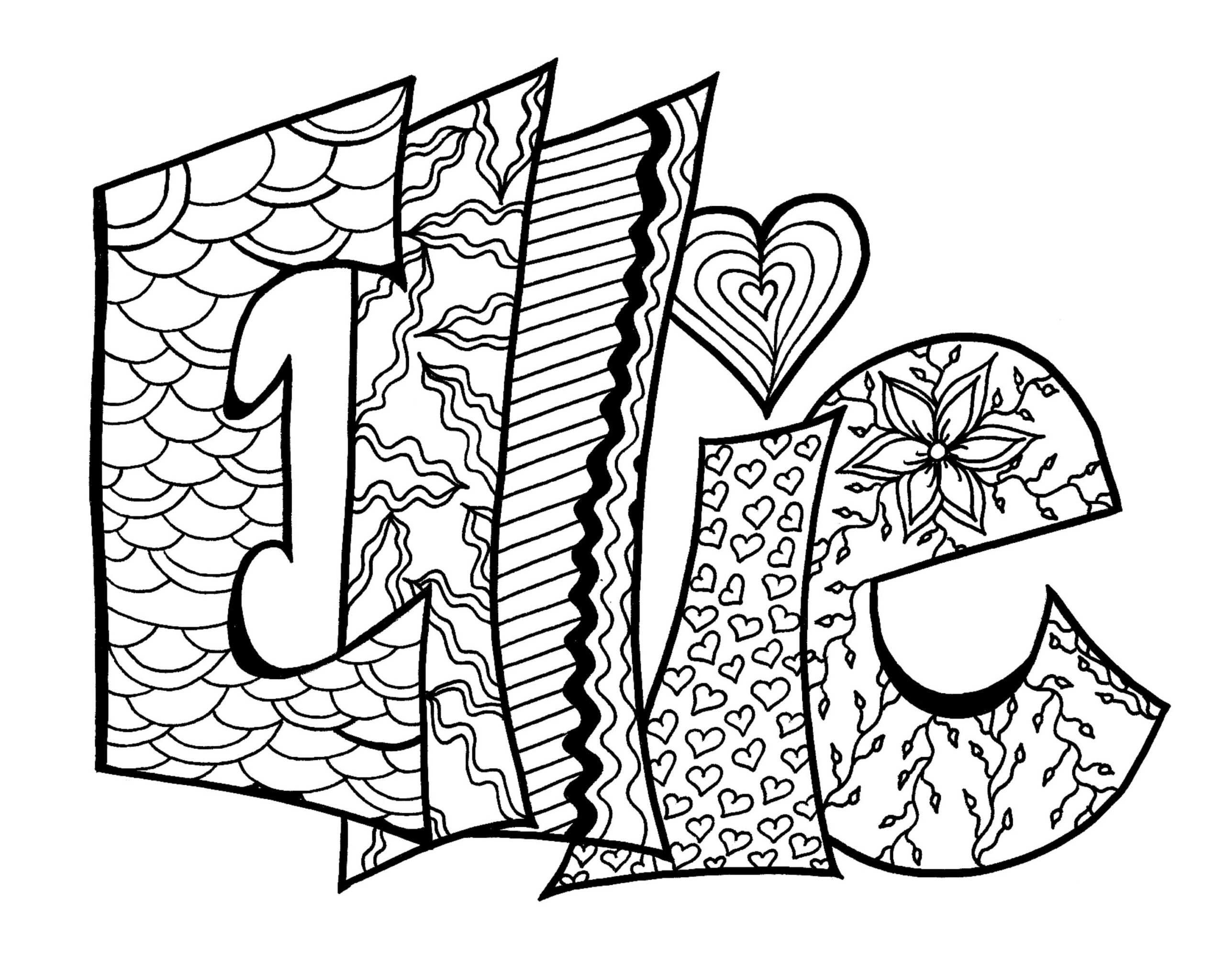 name coloring pages