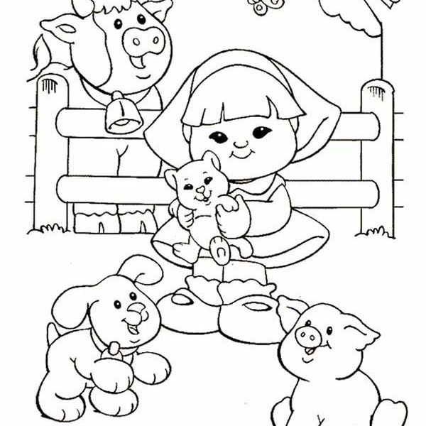 little people coloring page