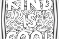 free kindness coloring pages