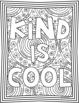 free kindness coloring pages