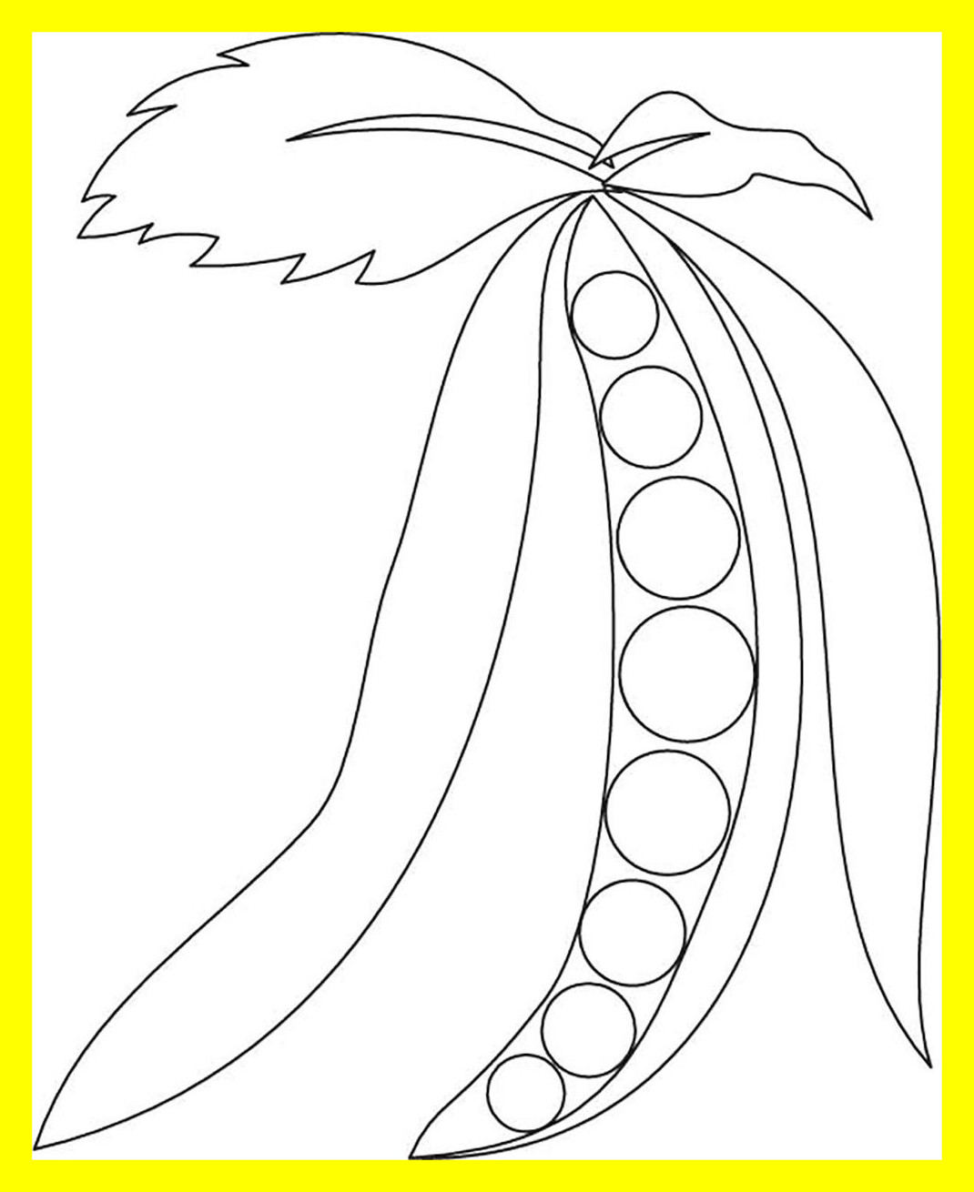 Peas Coloring Page at GetDrawings | Free download