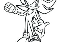 sonic and shadow coloring page