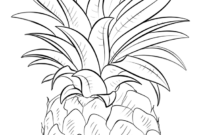 cute pineapple coloring pages