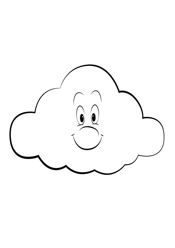 cloud coloring pages printable