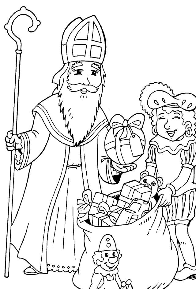 saint nicholas coloring page