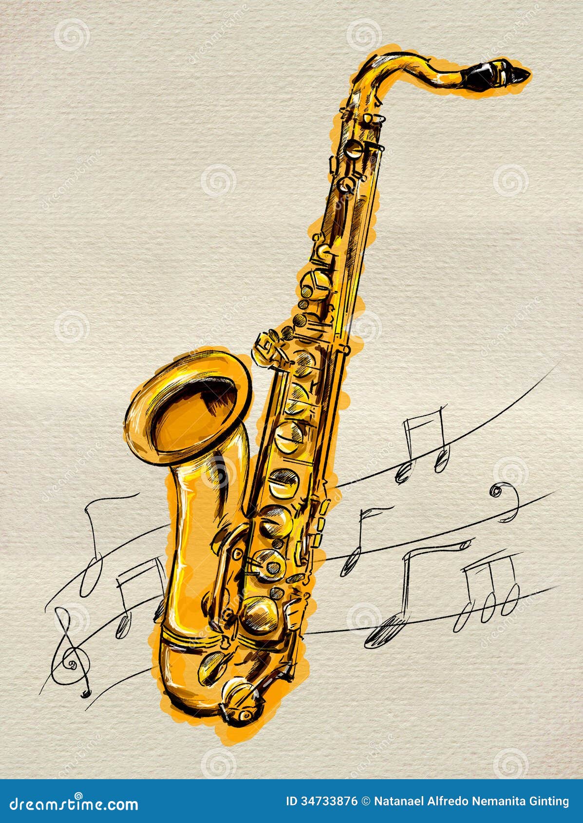 saxophone malen