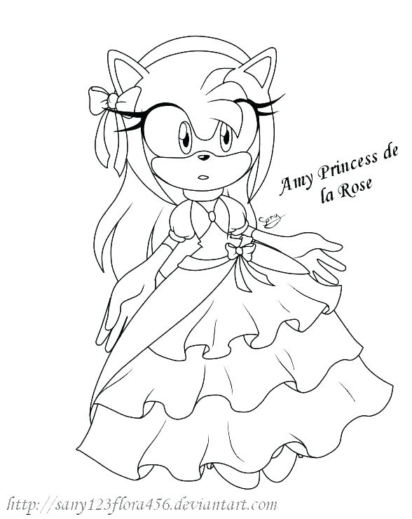 amy sonic coloring pages