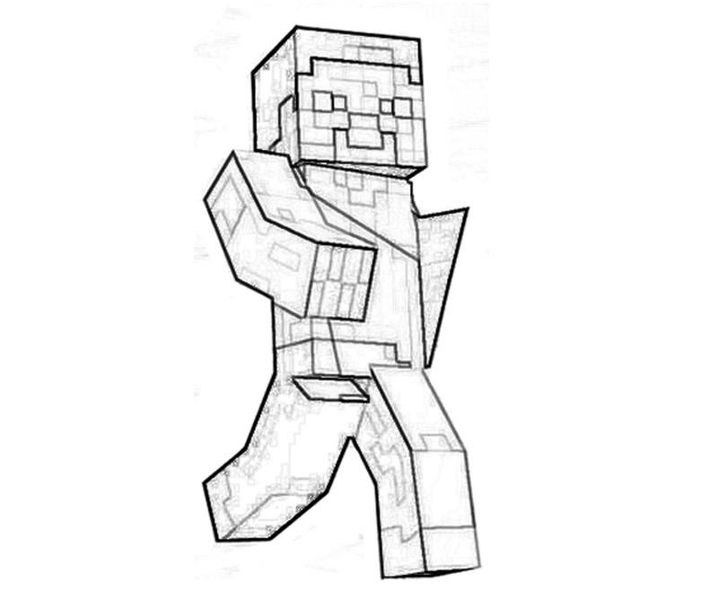 minecraft dog coloring page