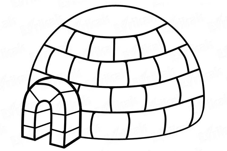 igloo coloring pages