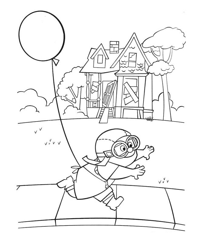 up house coloring pages