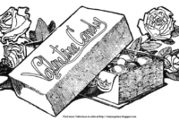 box of chocolates coloring page