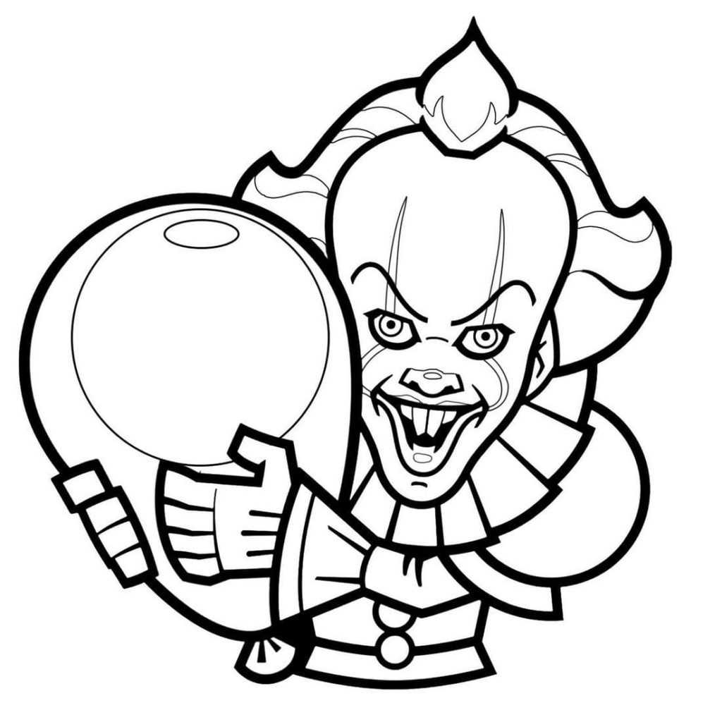 printable pennywise coloring pages